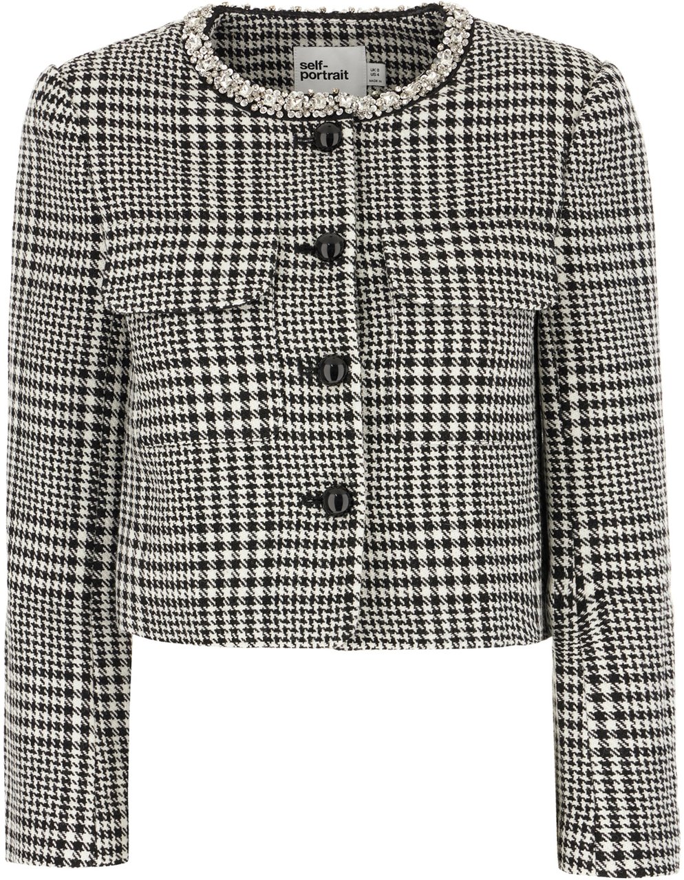 Self-Portrait Self Portrait Embroidered polyester blend cardigan Divers