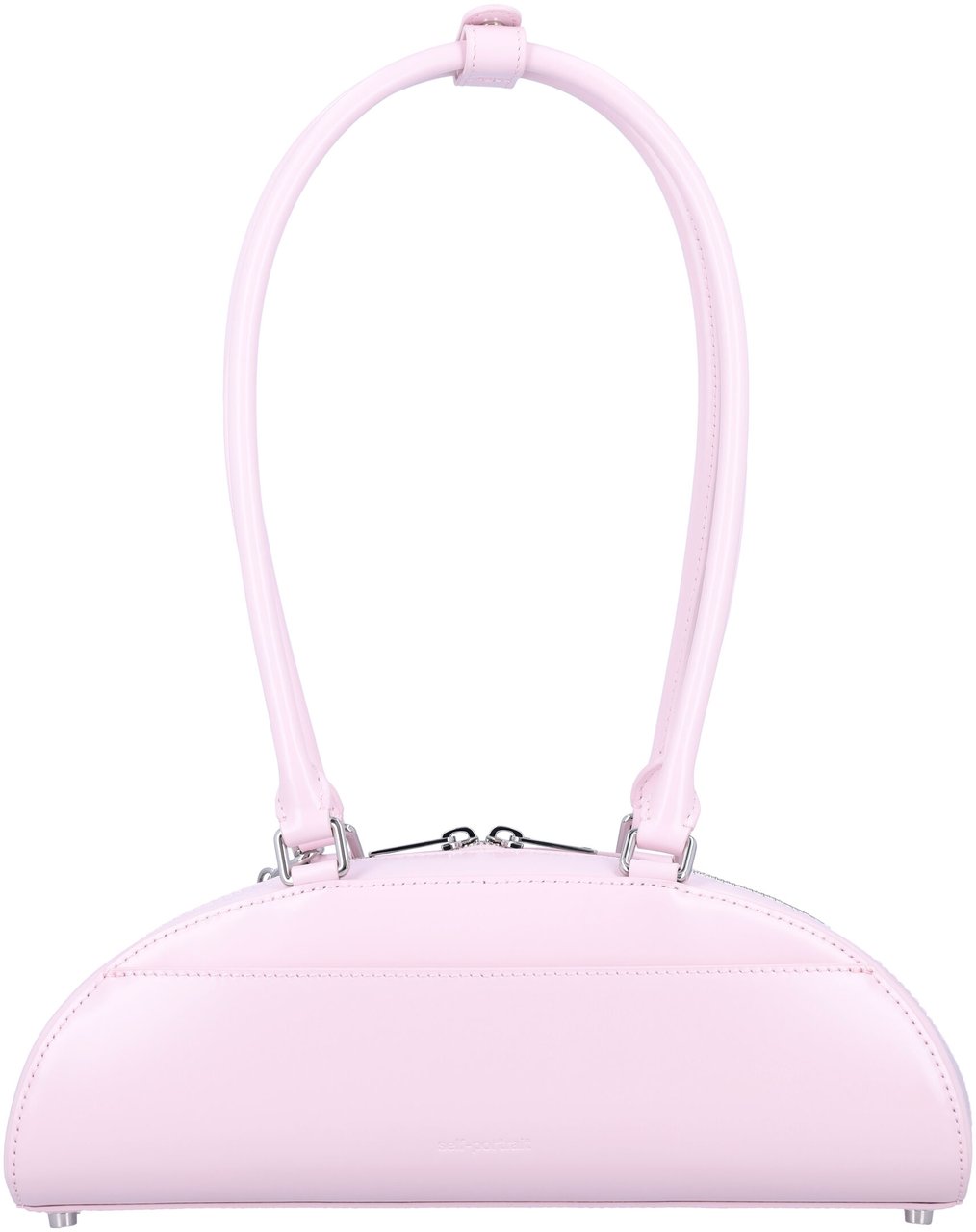 Self-Portrait Curved charm shoulder bag Paars