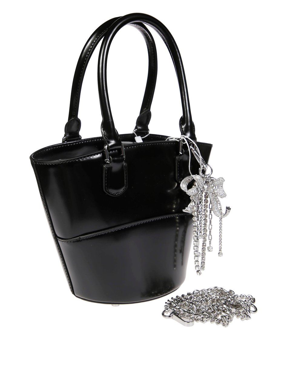 Self-Portrait Charm Tote Bag Zwart