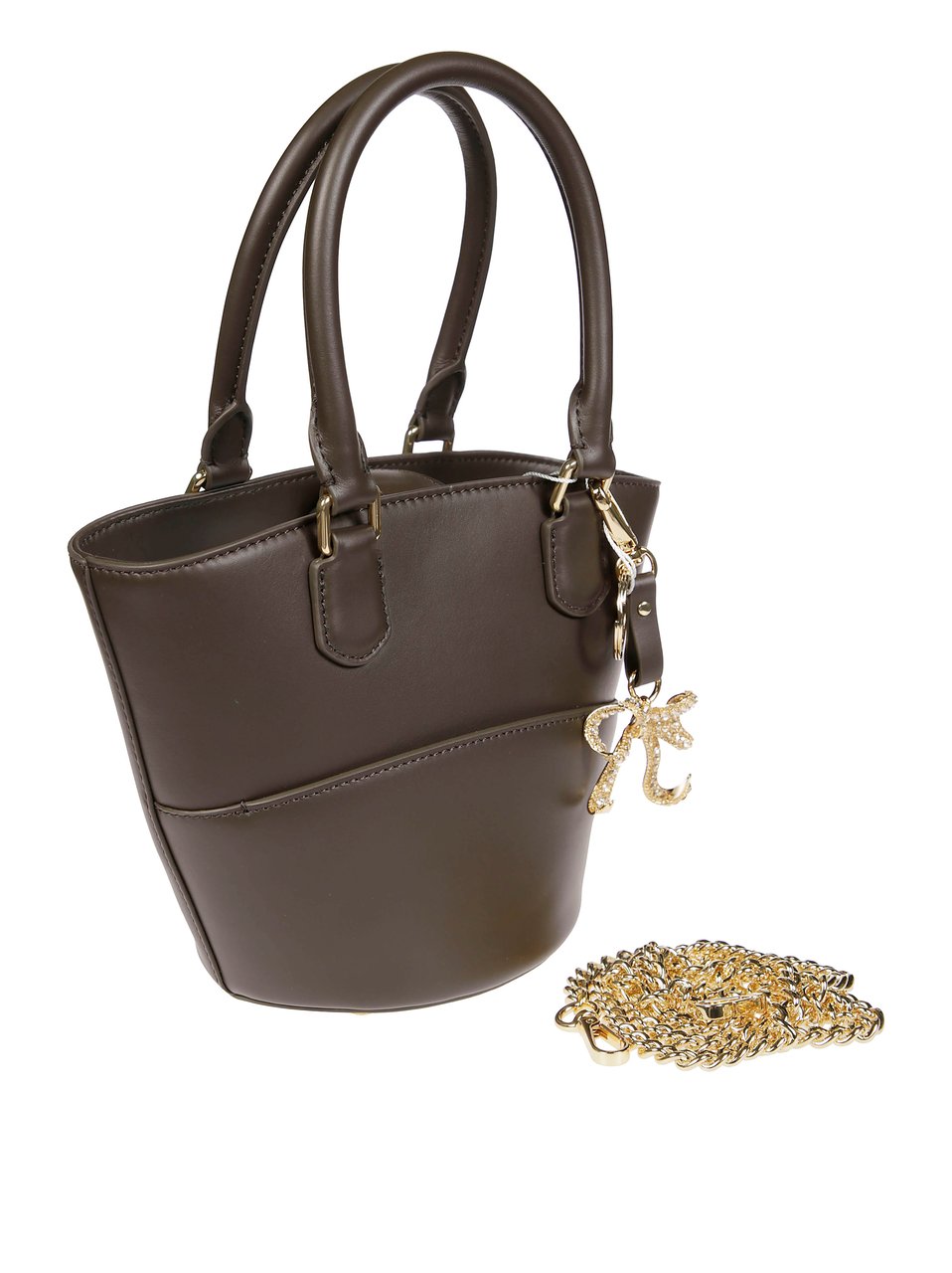 Self-Portrait Charm Tote Bag Grijs