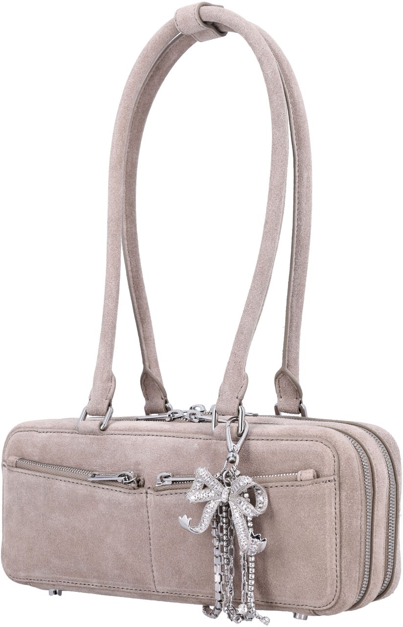 Self-Portrait Shoulder bag with charm Grijs