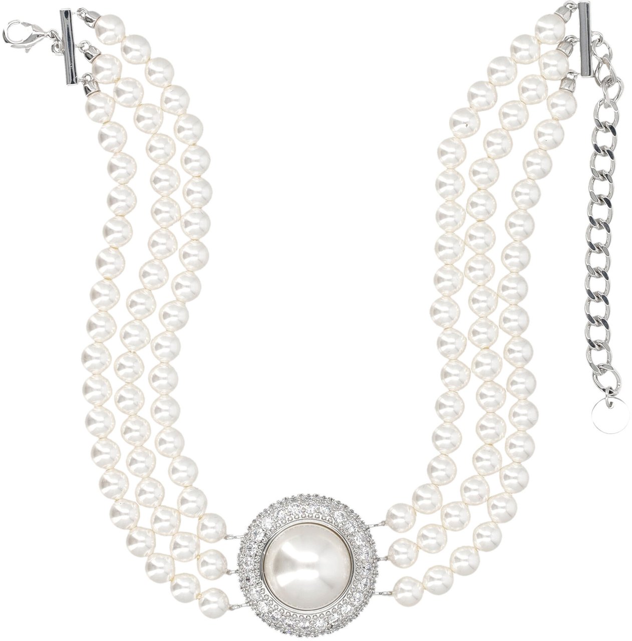 Self-Portrait Pearl Choker Pearl White Wit