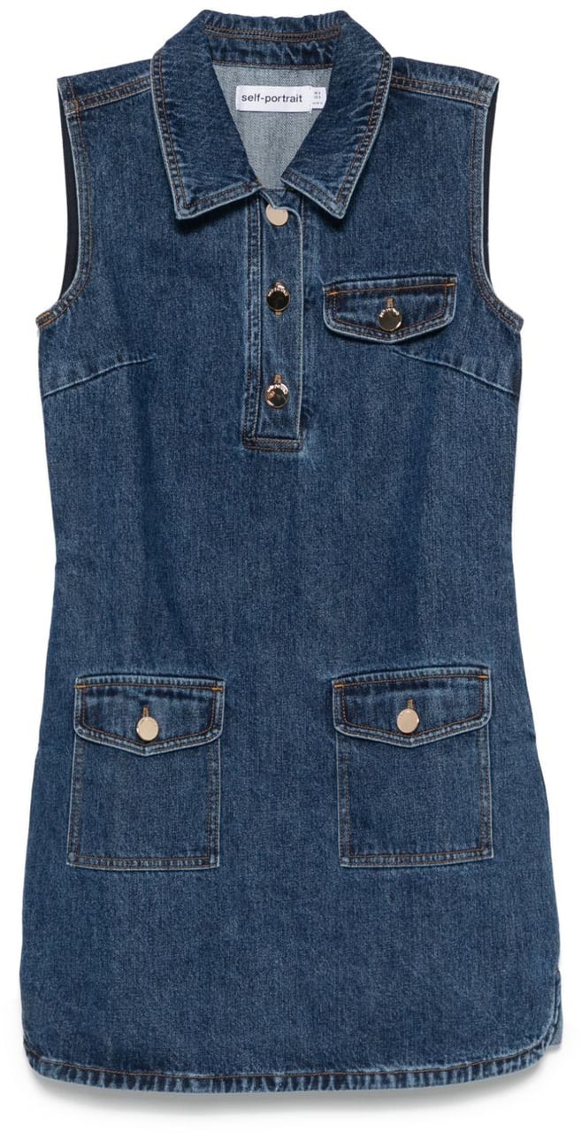 Self-Portrait Dresses Blue Blauw
