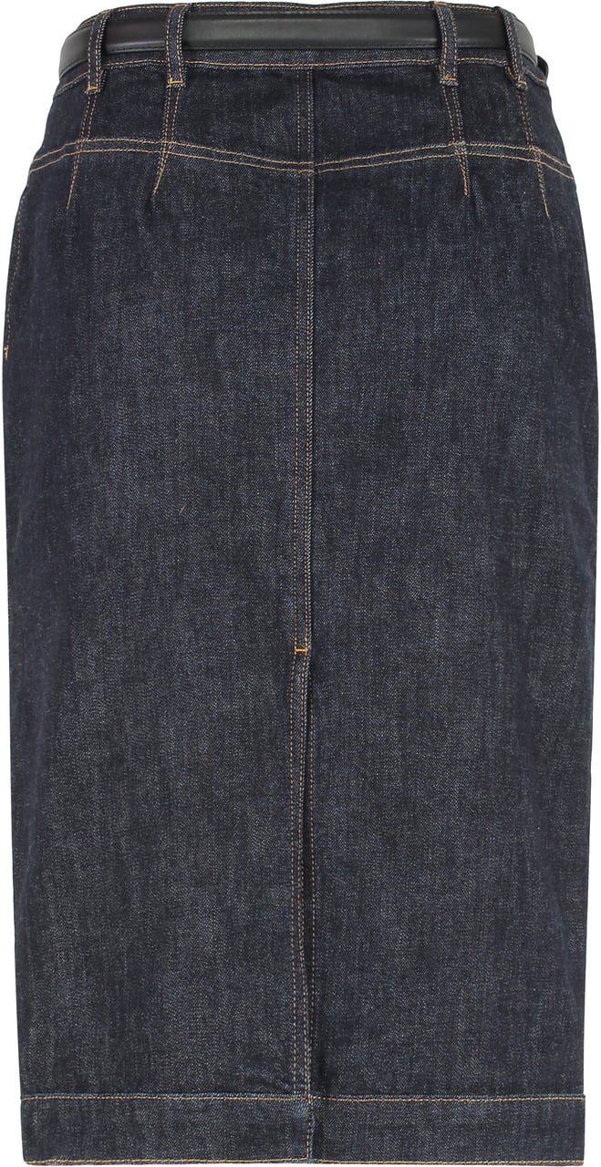 Self-Portrait Denim skirt Blauw