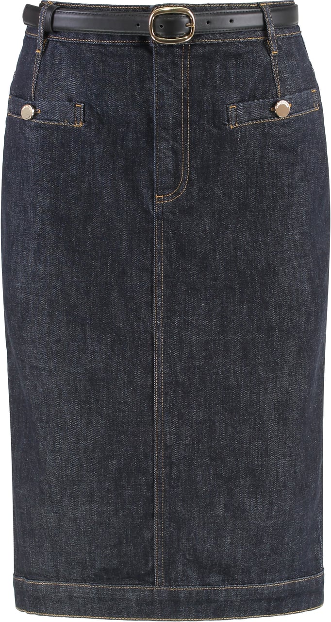 Self-Portrait Denim skirt Blauw