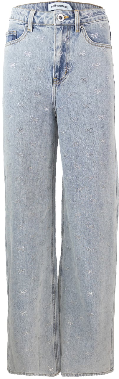 Self-Portrait Jeans Blue Blauw