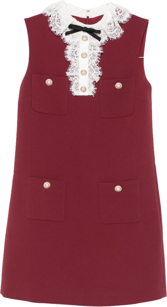 Self-Portrait Dresses Bordeaux Maroon