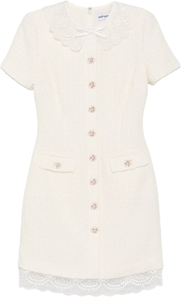 Self-Portrait Dresses Ecru Wit