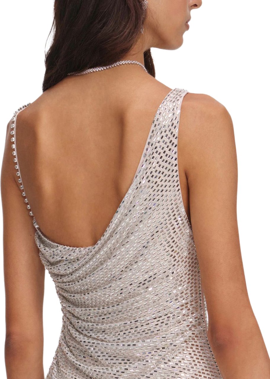 Self-Portrait Dresses Beige Wit