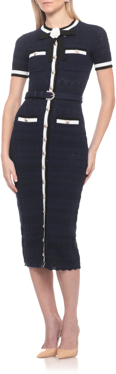 Self-Portrait Dresses Blue Navy