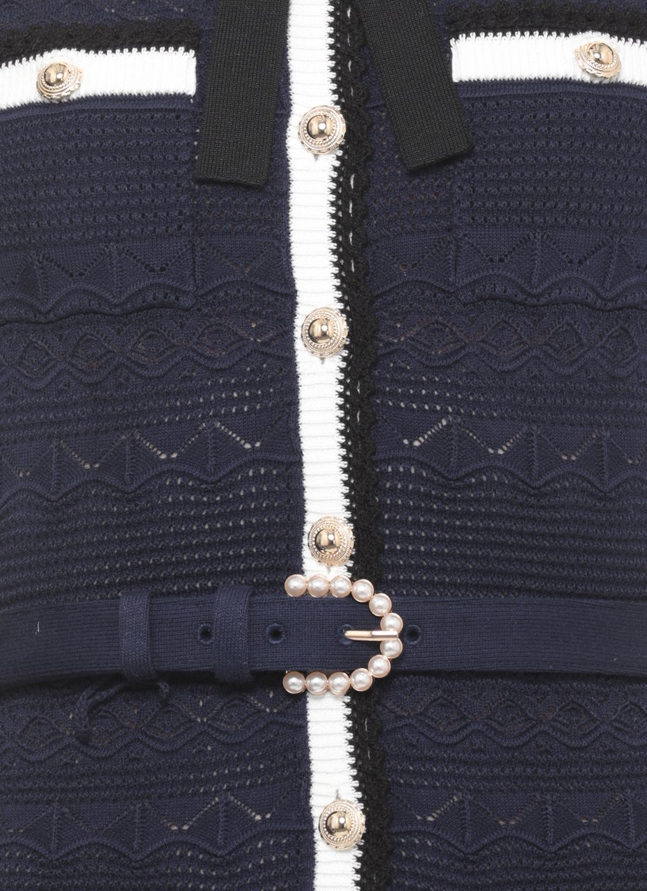 Self-Portrait Dresses Blue Navy