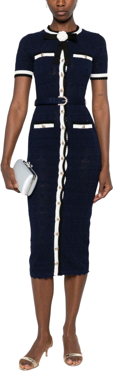 Self-Portrait Dresses Blu Navy Navy