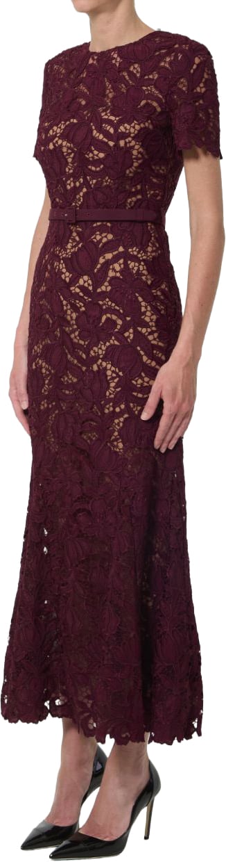 Self-Portrait Dresses Bordeaux Maroon