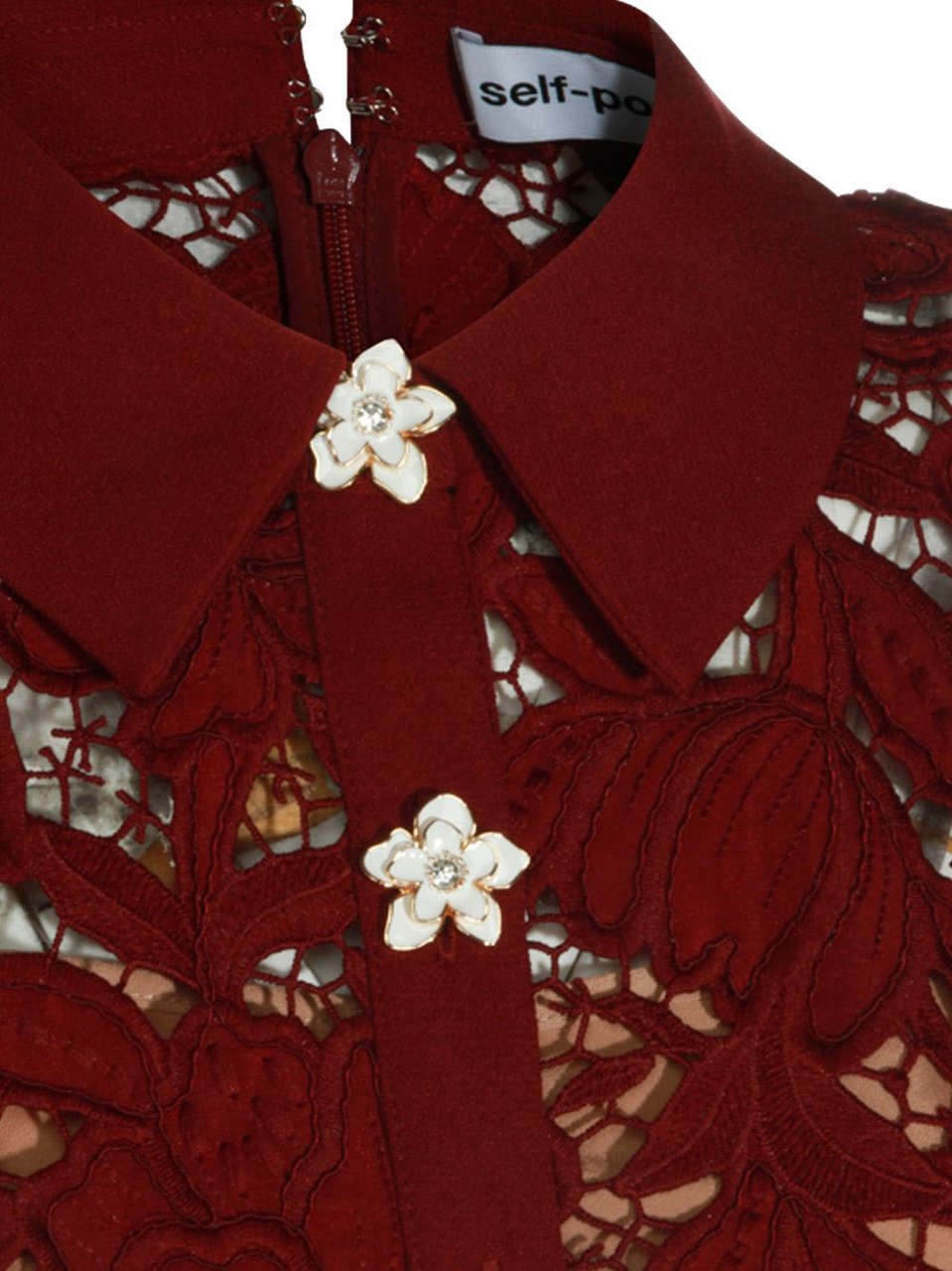 Self-Portrait Dresses Bordeaux Maroon