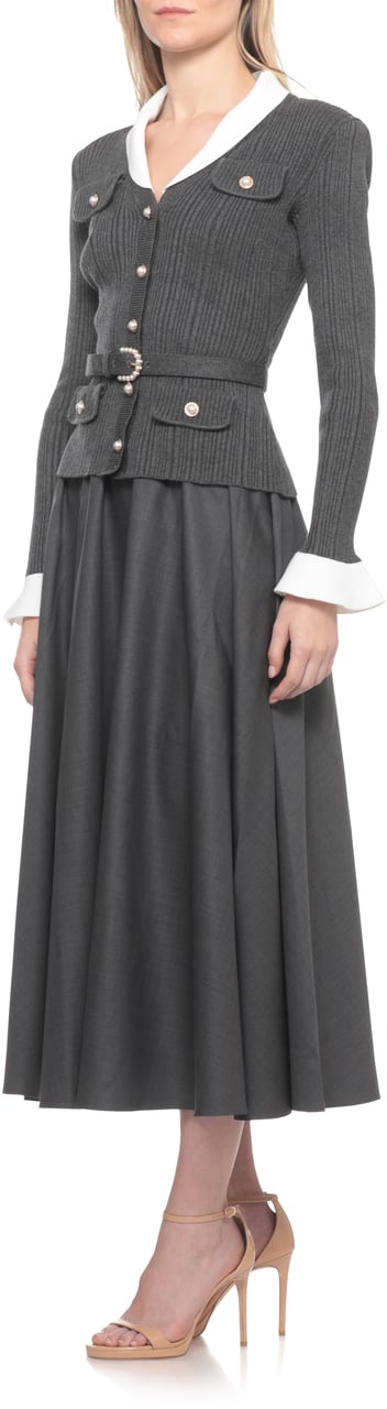 Self-Portrait Dresses Grey Donkergrijs