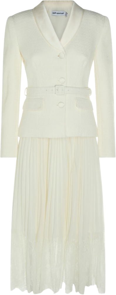 Self-Portrait Dresses Ecru Wit