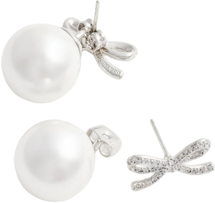 Self-Portrait Bijoux Pearl - Silver Zilver