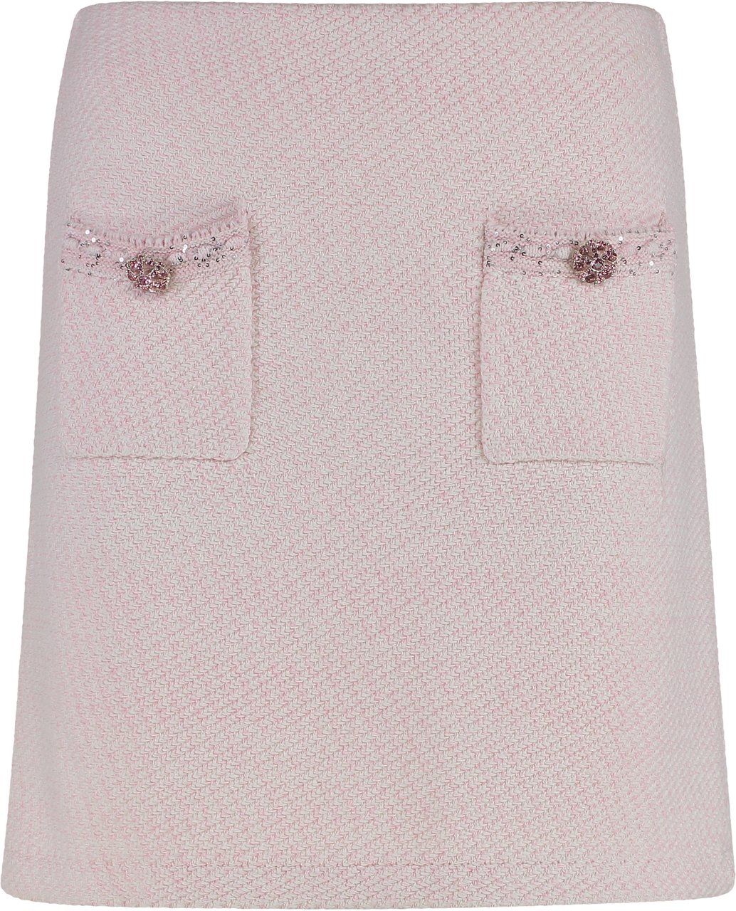 Self-Portrait Knitted mini skirt Roze