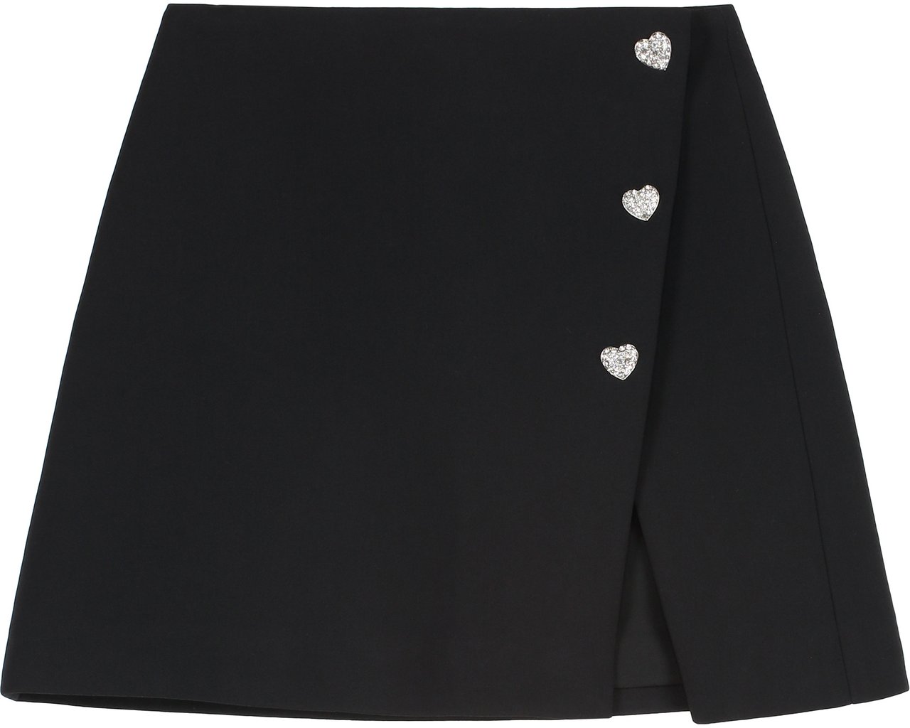 Self-Portrait Crepe mini skirt Zwart