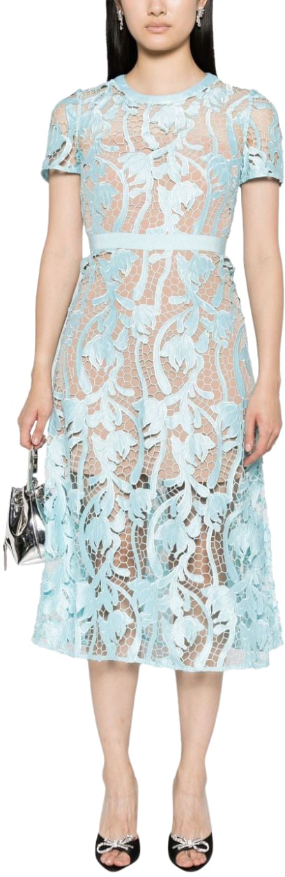 Self-Portrait Dresses Clear Blue Blauw