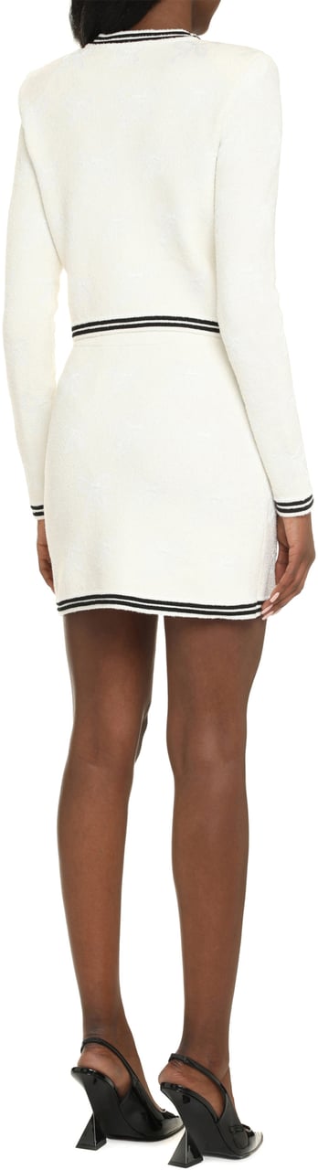 Self-Portrait Knitted mini skirt Neutraal