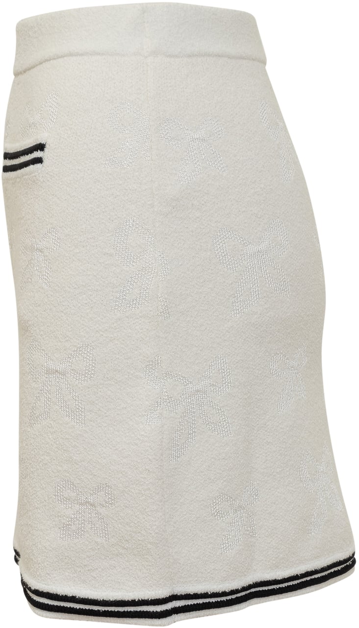 Self-Portrait Mini Gonna Jacquard Wit