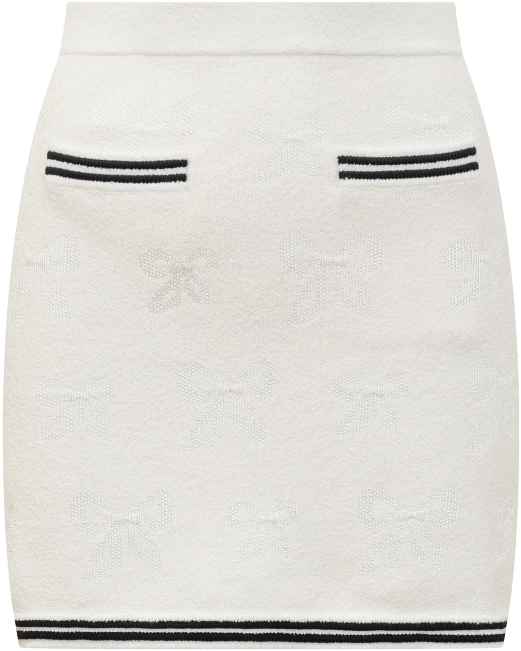 Self-Portrait Mini Gonna Jacquard Wit