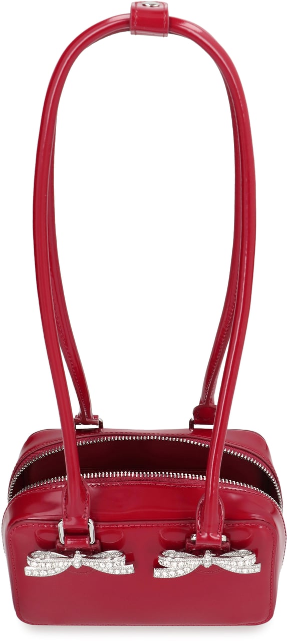 Self-Portrait Leather shoulder bag Rood