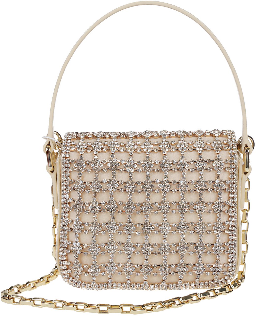 Self-Portrait Gold Crystal Micro Bag Metallic Metallic