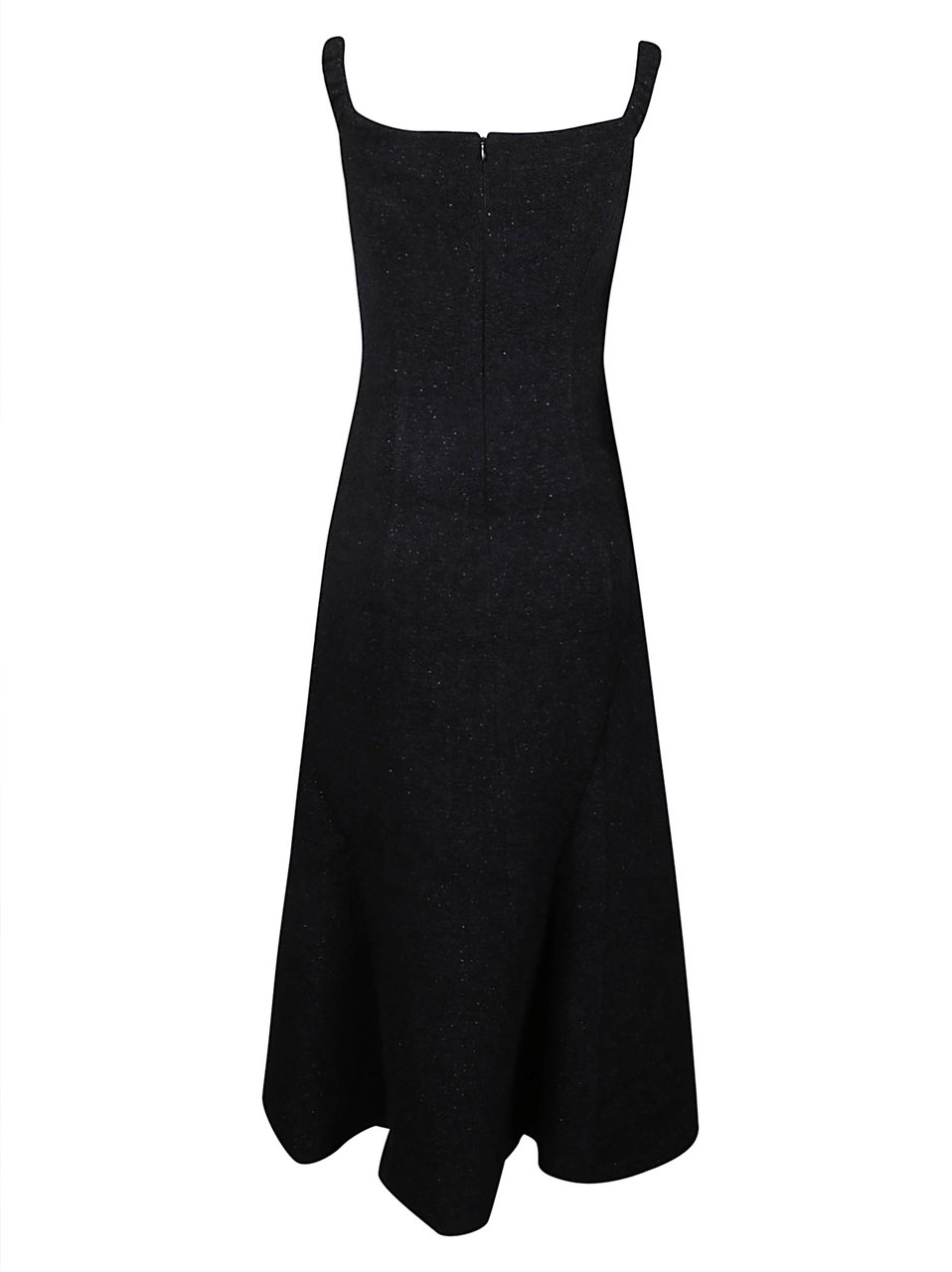 Self-Portrait Boucle Midi Dress Black Zwart