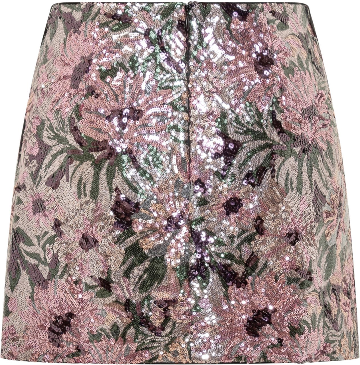 Self-Portrait Gonna Mini con Ricamo Floreale Roze