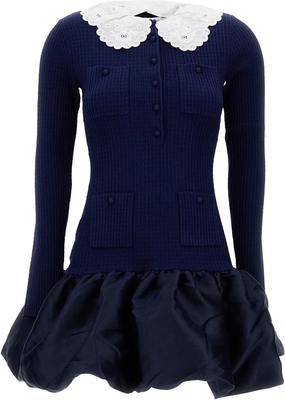 Self-Portrait Dresses Blue Blauw