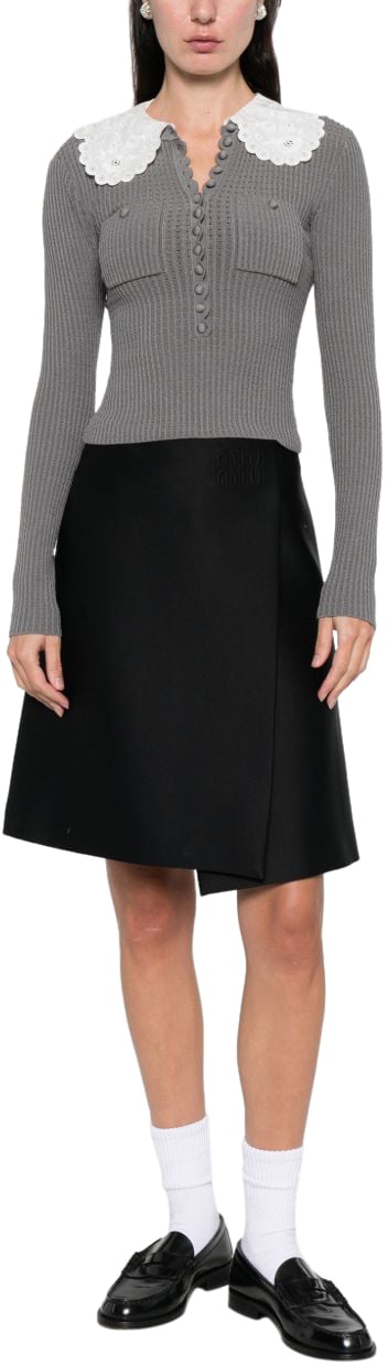 Self-Portrait Sweaters Grey Grijs