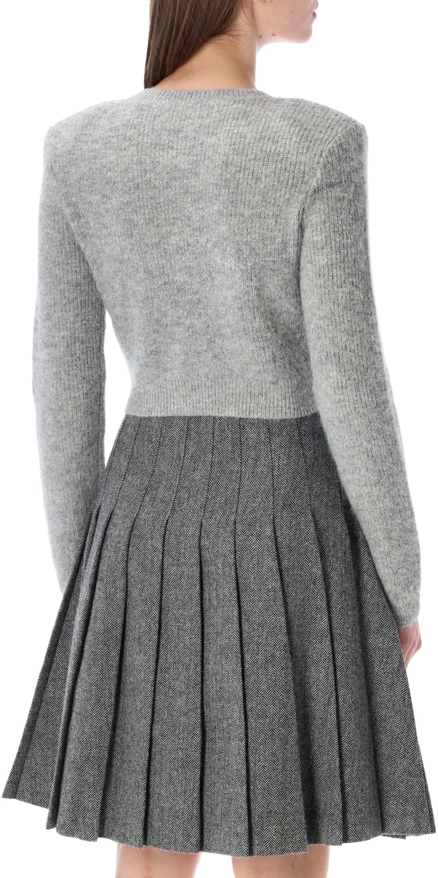 Self-Portrait Self-Portrait Crystal trim cardigan Grijs