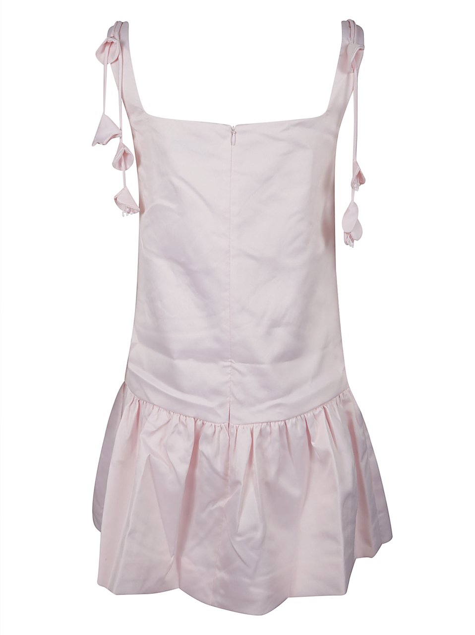 Self-Portrait Flower Taffeta Mini Dress Pink & Purple Roze