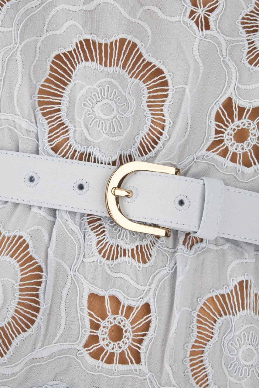 Self-Portrait Self Portrait Pastel light blue laces dress Lichtblauw