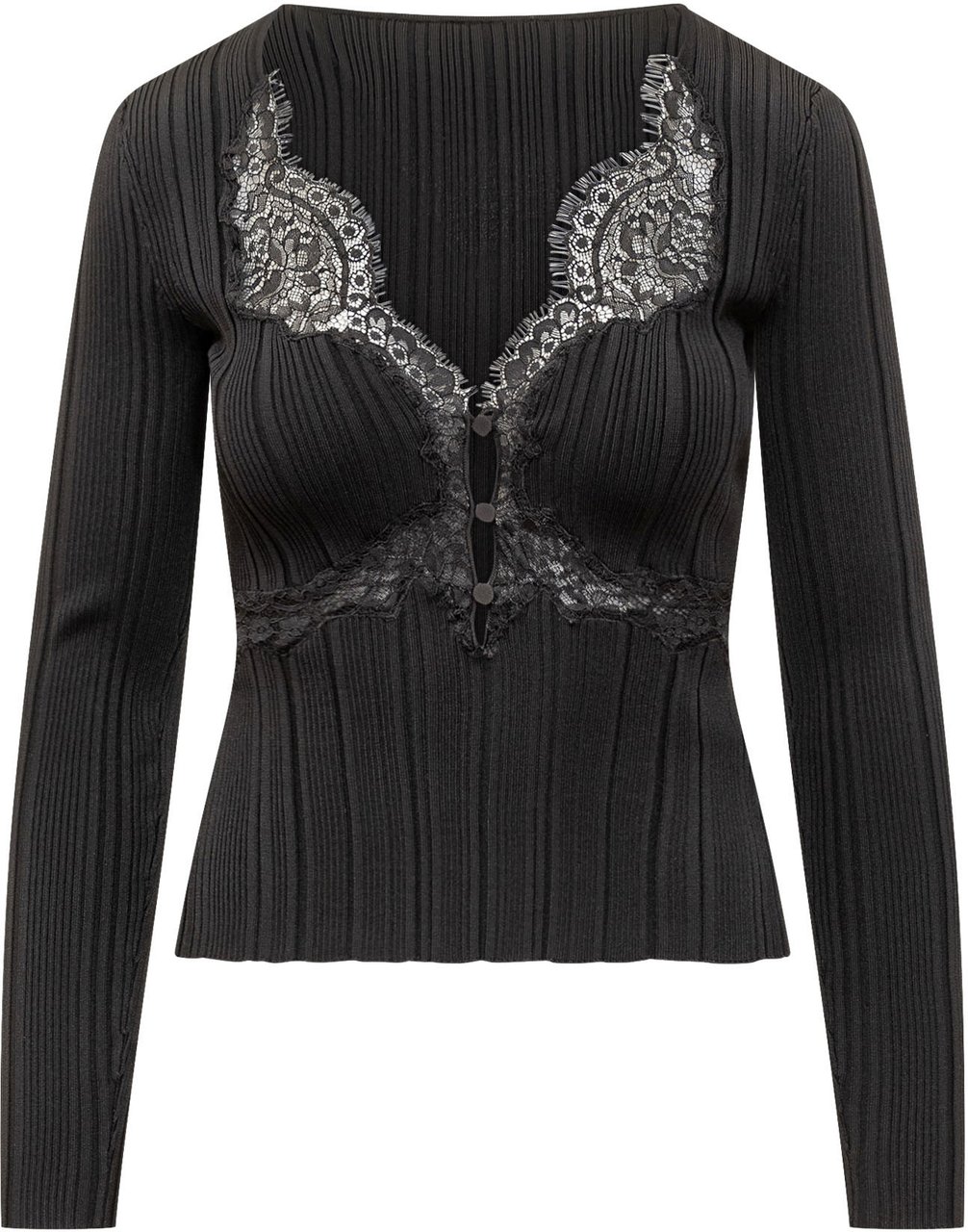 Self-Portrait Top Black Zwart