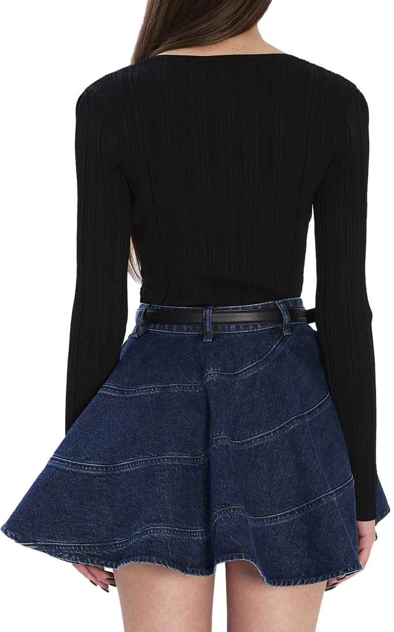 Self-Portrait Top Black Zwart