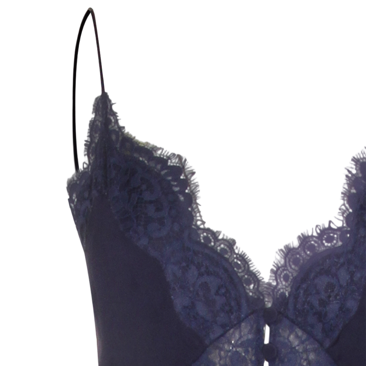 Self-Portrait Maxi Dress with Delicate Lace Detailing Zwart