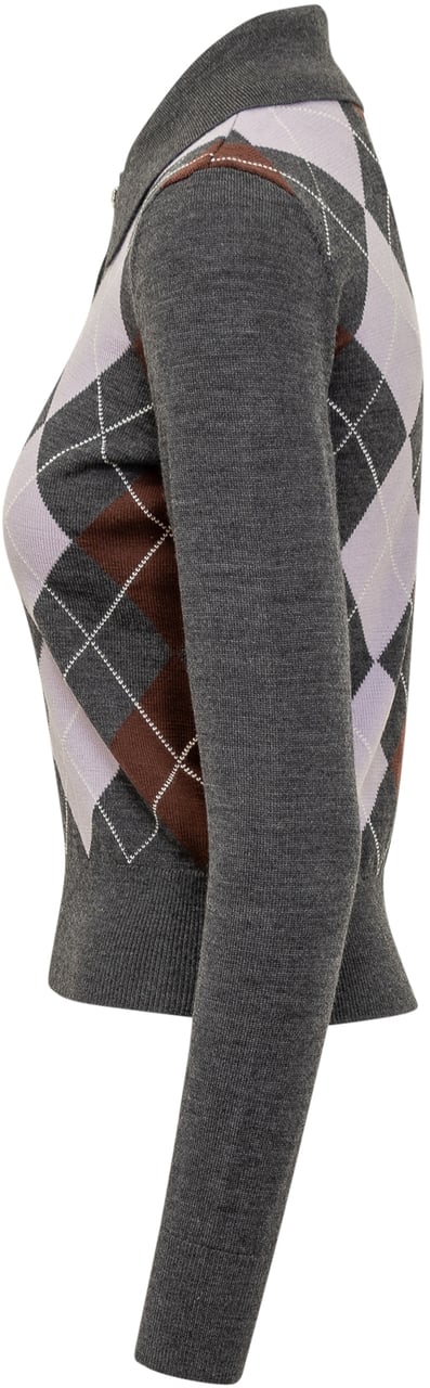 Self-Portrait Lightweight Jumper Donkergrijs