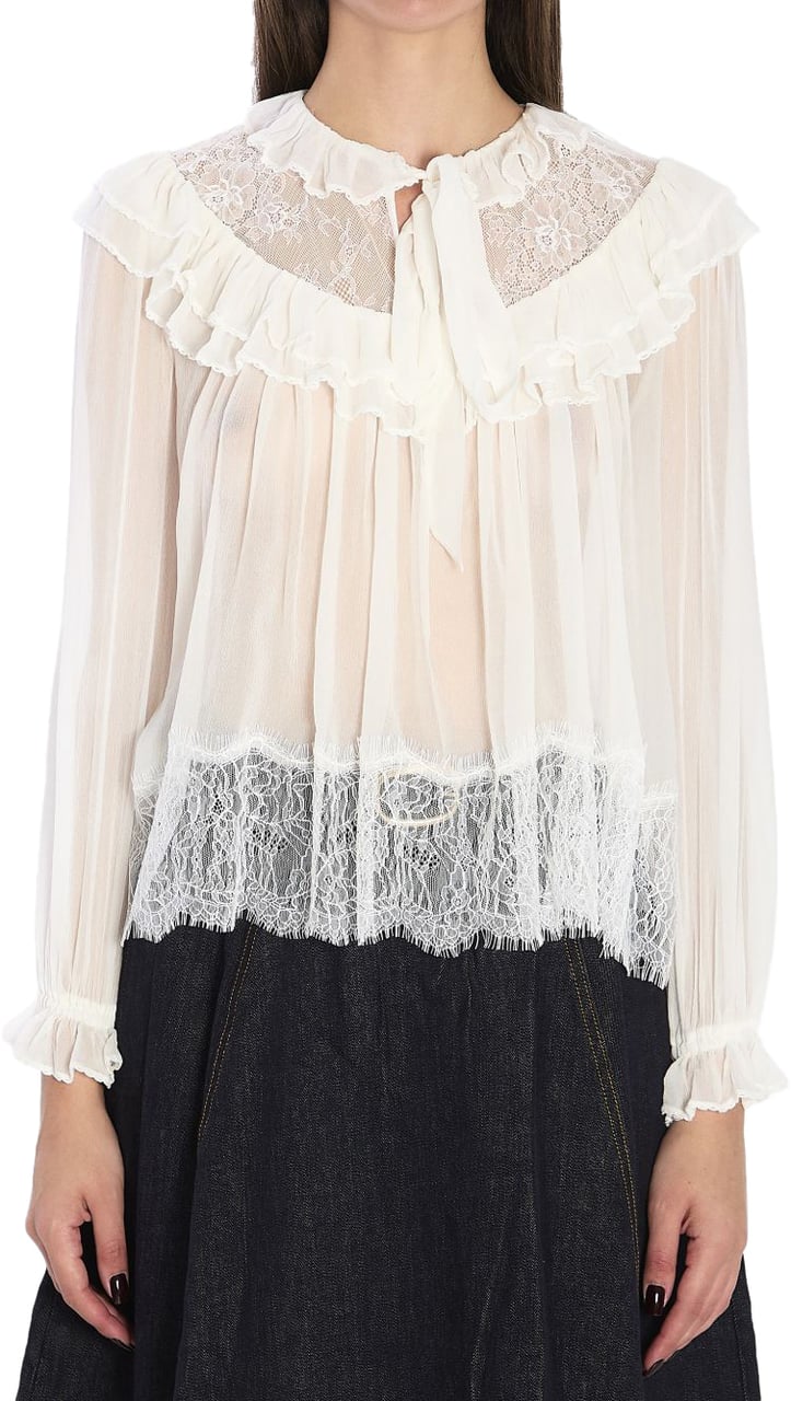 Self-Portrait Shirts White Wit