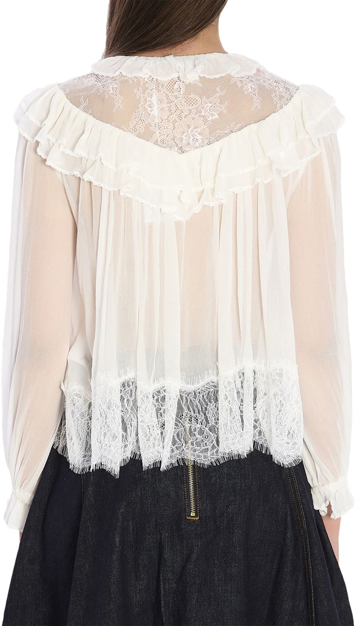 Self-Portrait Shirts White Wit