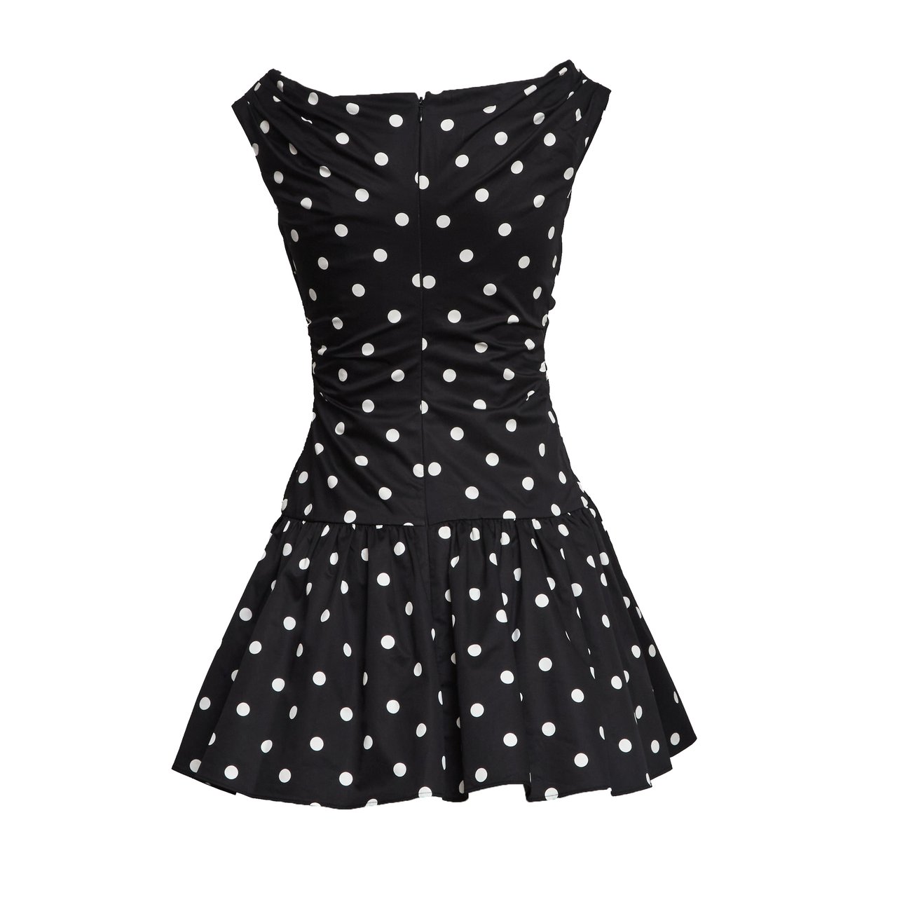 Self-Portrait Black Polka Dot Mini Dress Zwart