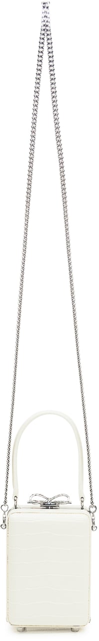 Self-Portrait Borsa Micro in Pelle Wit