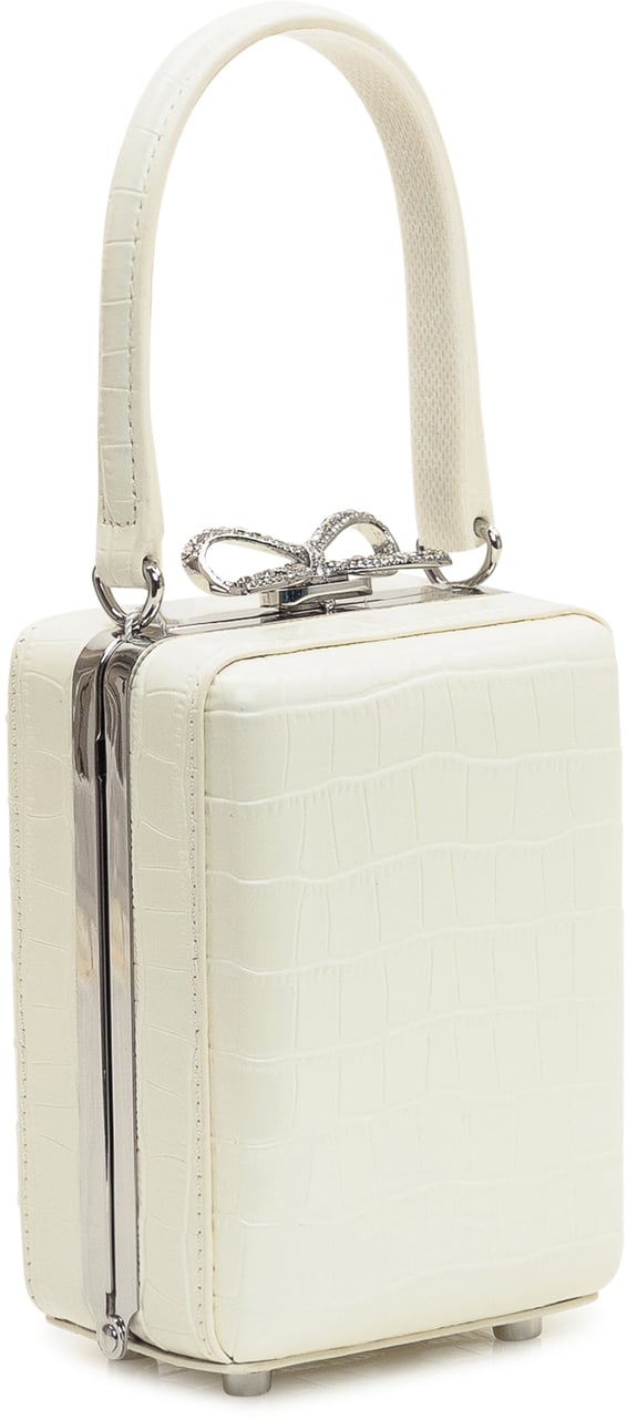 Self-Portrait Borsa Micro in Pelle Wit