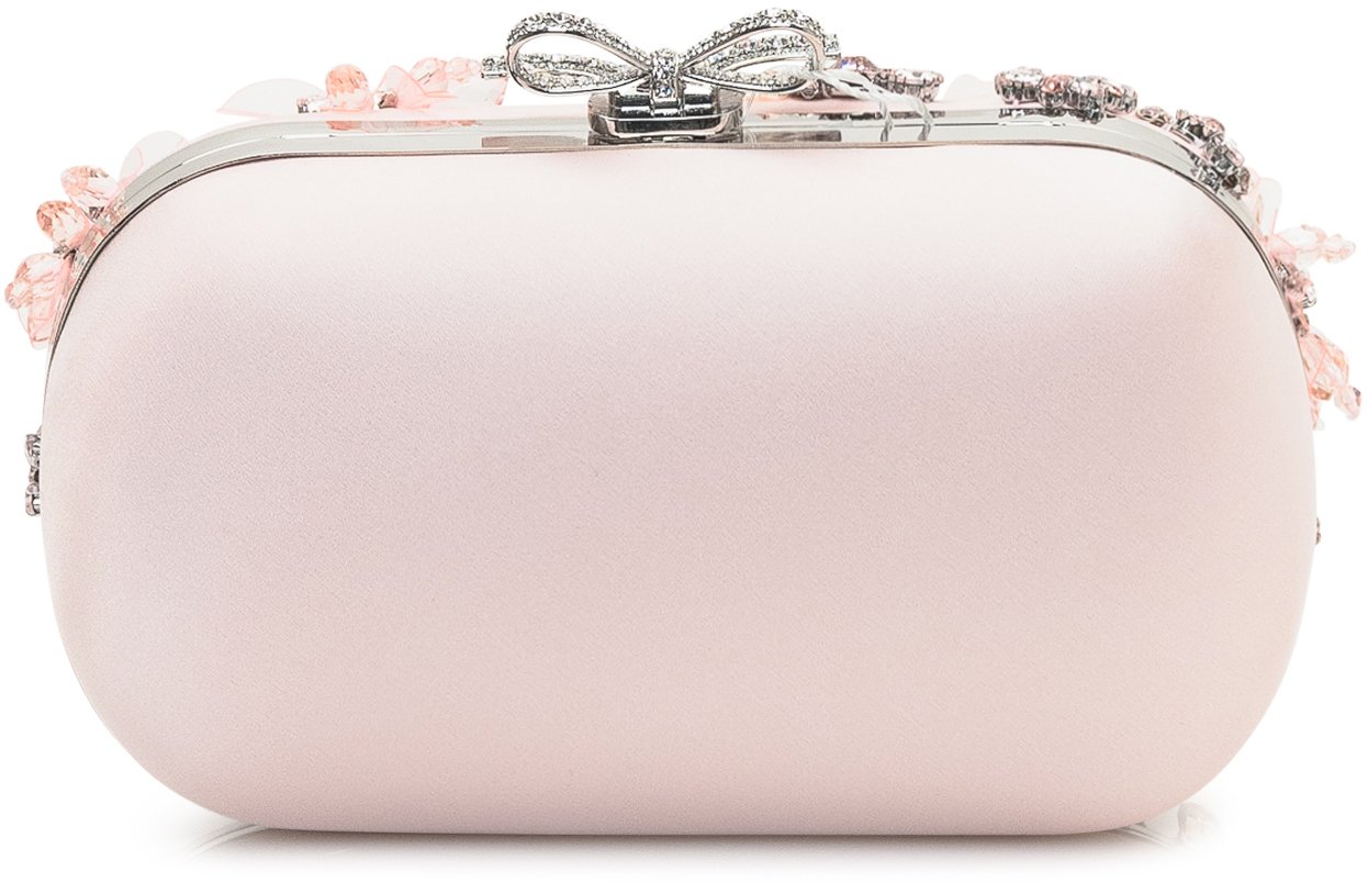 Self-Portrait Pochette con Applicazioni Floreali Roze