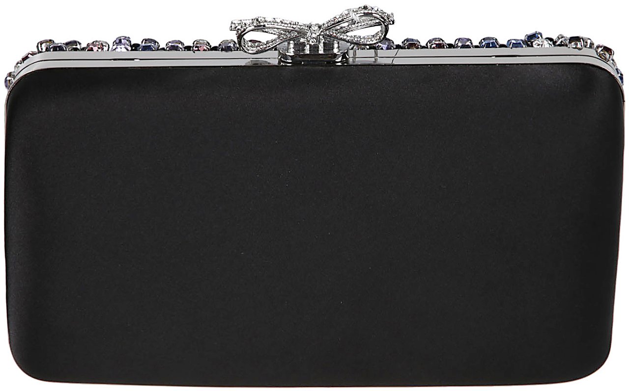 Self-Portrait Crystal Chainmail Clutch Bag Multicolour Divers