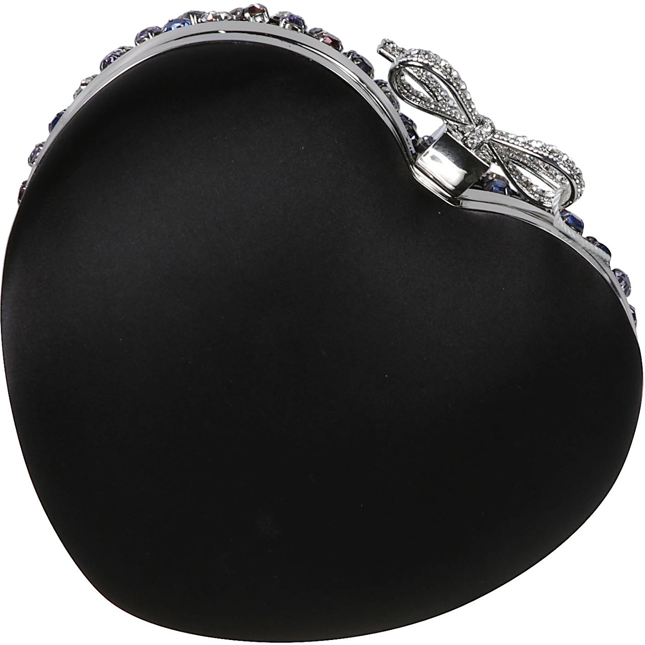 Self-Portrait Multi Crystal Heart Clutch Bag Multicolour Divers