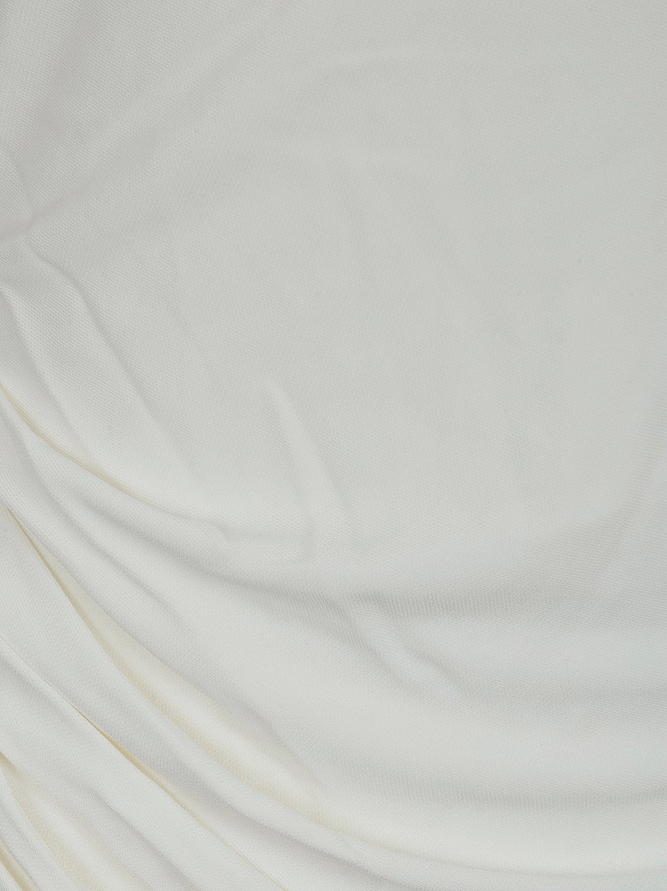 SELF-PORTRAIT WHITE JERSEY DRAPE MAXI DRESS Wit