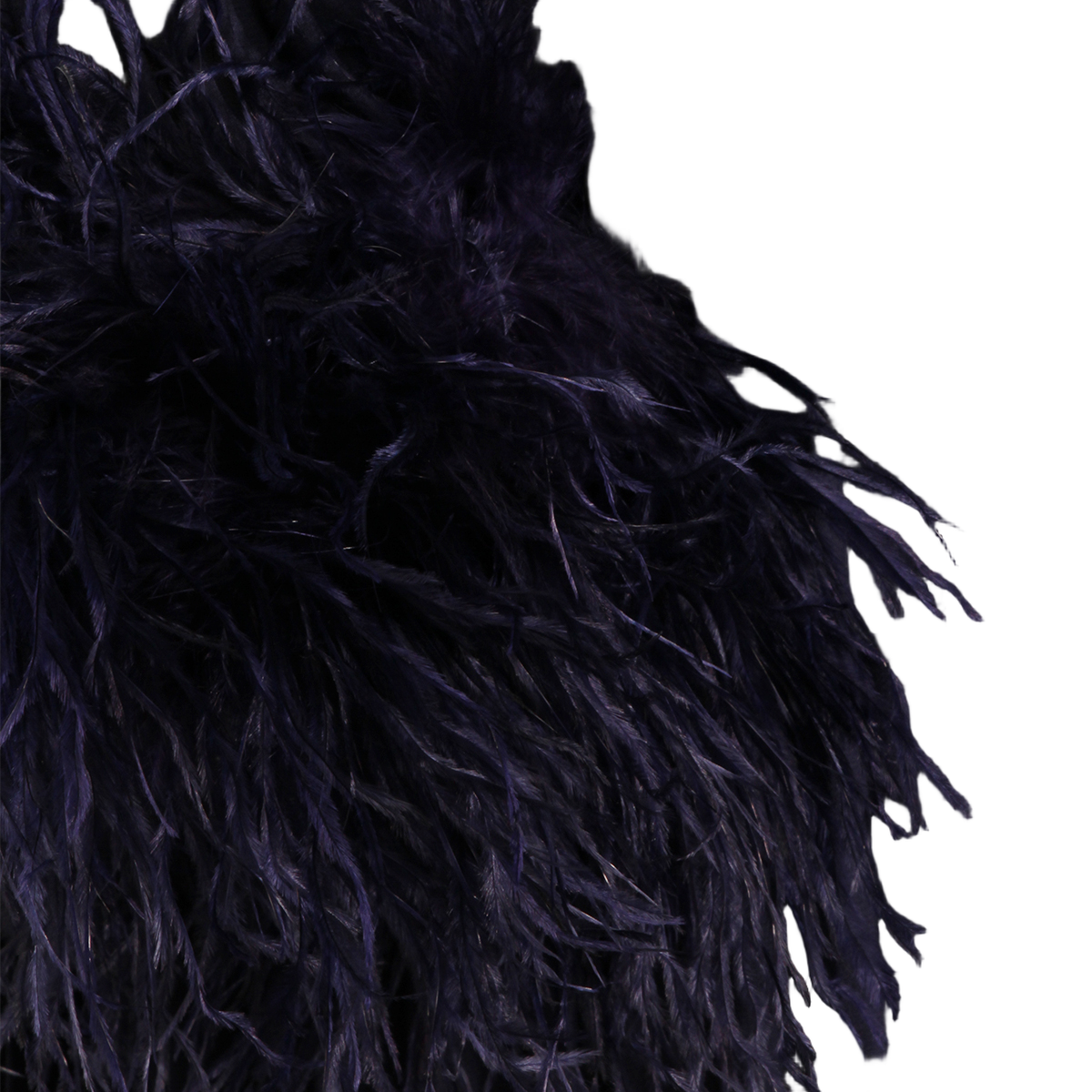 Self-Portrait Flowing Pleated Midi Dress with Feather Cuffs Zwart